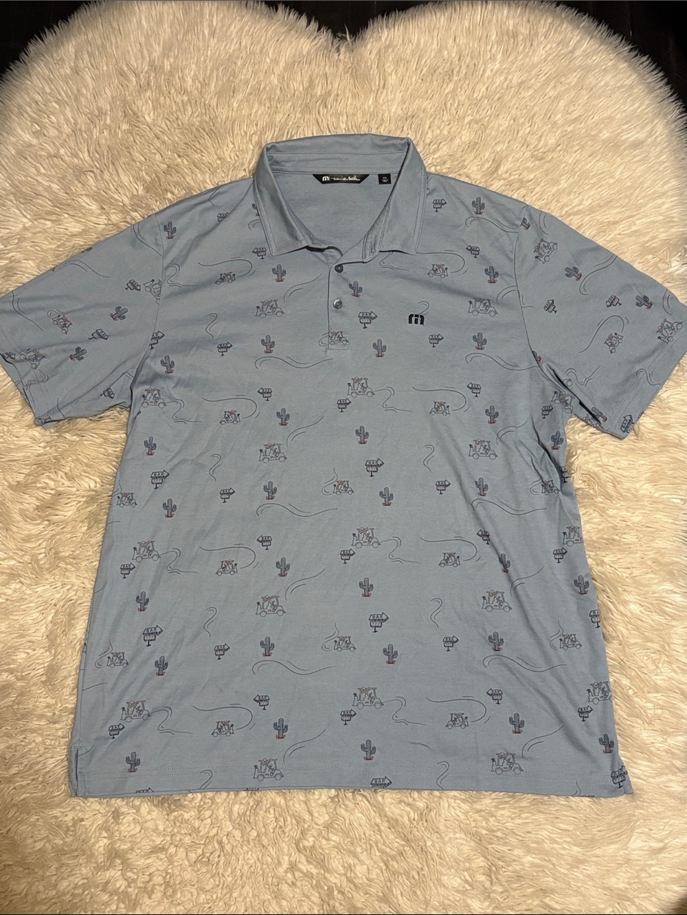 🌵Travis Mathew Blue Desert-Print 👕